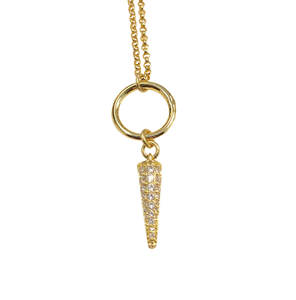 petite and sparkly spike necklace