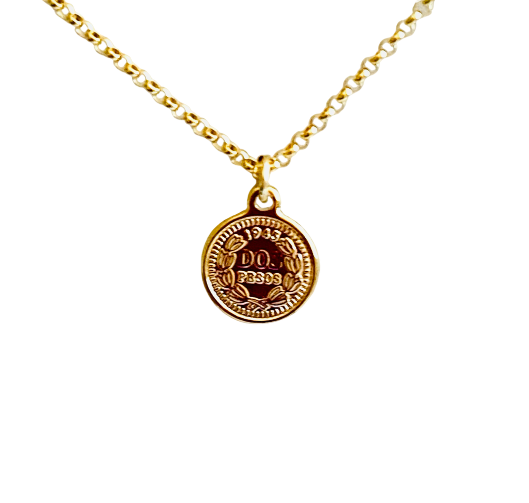 pretty little coin necklace