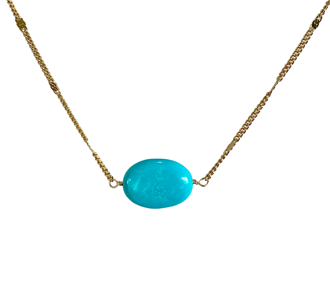 the turquoise egg necklace