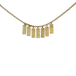 rectangles all in a row necklace