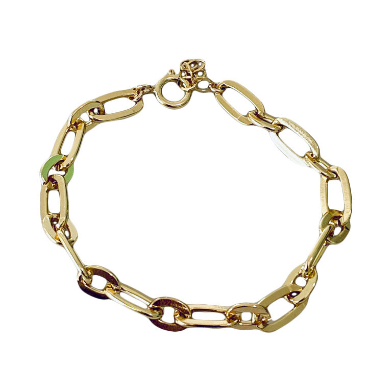 chunky short link bracelet