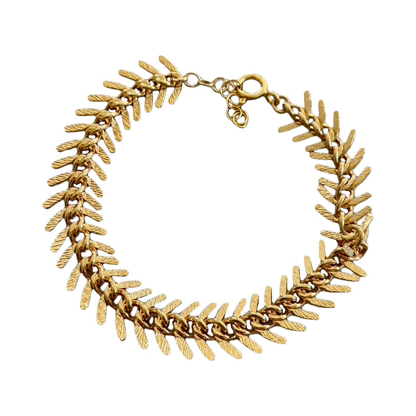 fishbone link bracelet