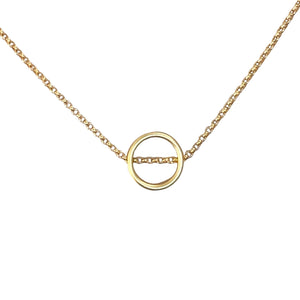 circle on a chain necklace