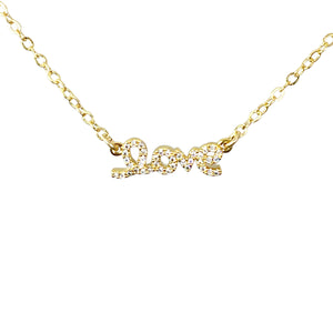 "love" necklace
