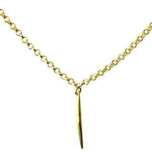 "here, spike!" necklace